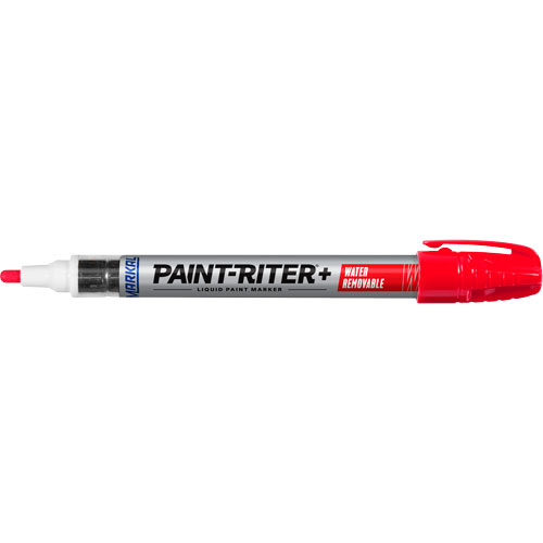 Paint-Riter&reg;+ Water Removable Paint Marker, Liquid, Red Cam Industrial