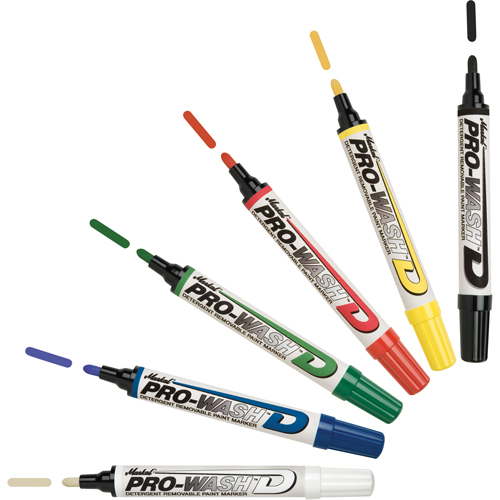 Paint-Riter&reg;+ Water Removable Paint Marker, Liquid, Red Cam Industrial