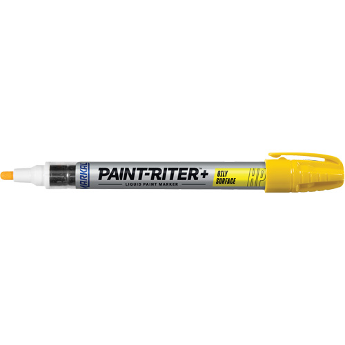 Paint-Riter&reg; + Oily Surface Marker, Liquid, Yellow Cam Industrial