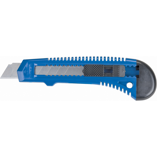 Standard-Duty Knife ATK700, 18 mm, Carbon Steel, Plastic Handle Cam Industrial