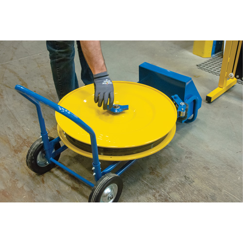 Strapping Dispenser, Polyester/Steel/Polypropylene Straps, 16"/8" Core Dia., 3"/8"/6" Roll Width Cam Industrial