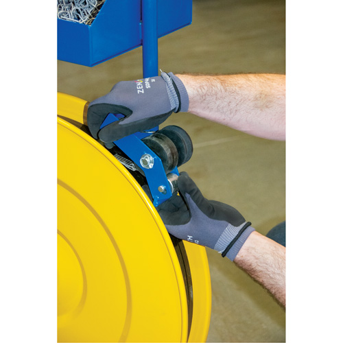 Strapping Dispenser, Polyester/Steel/Polypropylene Straps, 16"/8" Core Dia., 3"/8"/6" Roll Width Cam Industrial