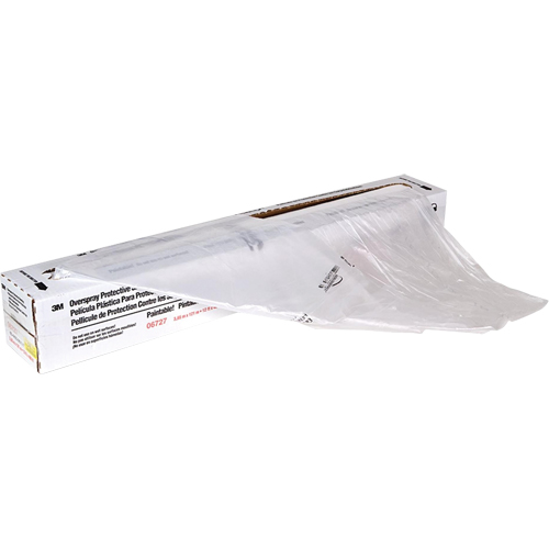 Feuille de protection contre l'exc&egrave;s de projection, 400' lo x 12' la, Plastique Cam Industrial
