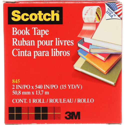 Ruban pour la r&eacute;paration de livres Scotch Cam Industrial