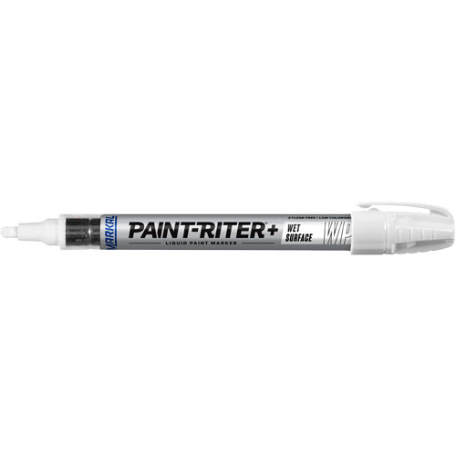 Paint-Riter&reg;+ Wet Surface Paint Marker, Liquid, White Cam Industrial