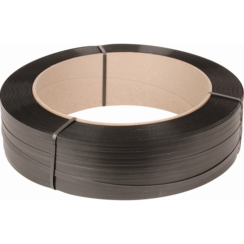 Strapping, Polypropylene, 1/2" W x 7200' L, Black, Machine Grade Cam Industrial