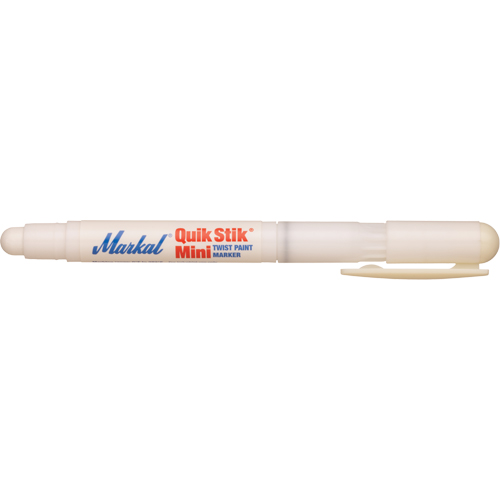 Quik Stik&reg; Mini Paint Marker, Solid Stick, White Cam Industrial