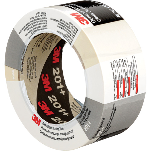 201+ General Use Masking Tape, 24 mm (1") x 55 m (180'), Tan Cam Industrial