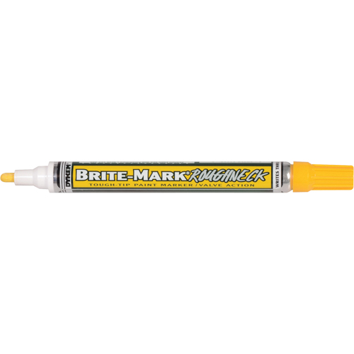 Brite-Mark&reg; RoughNeck Marker, Liquid, Yellow Cam Industrial