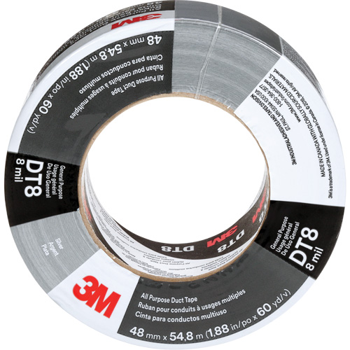 Ruban adh&eacute;sif tout usage DT8, 8 mils, Argent, 48 mm (2") x 55 m (180') Cam Industrial