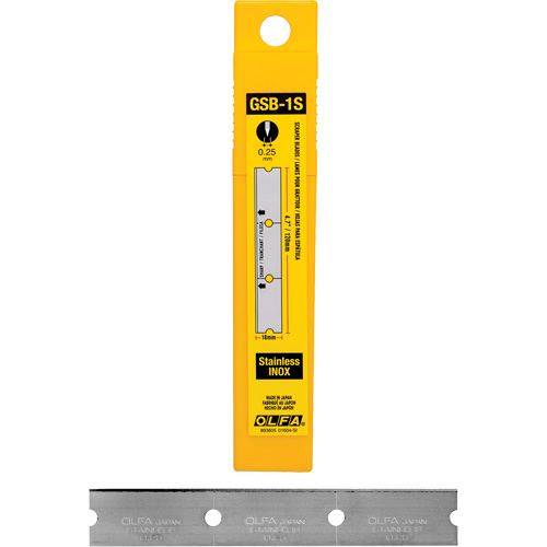 Glass Scraper Replacement Blades, Single Style Cam Industrial