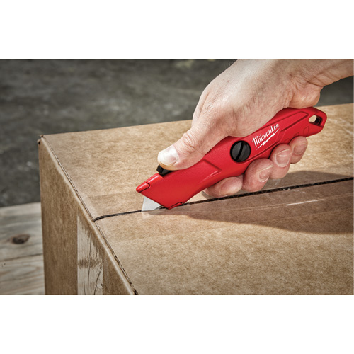 Self-Retracting Knife, 3/4", Steel, Metal Handle Cam Industrial