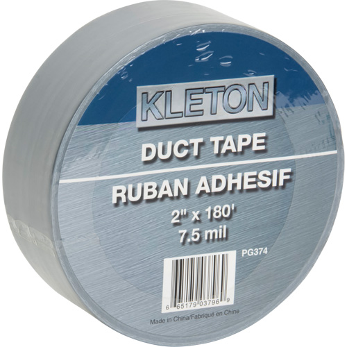 Utility Grade Duct Tape, 7.5 mils, Silver, 50 mm (2") x 55 m (180') Cam Industrial