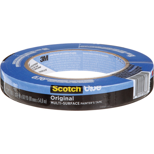 ScotchBlue Original Multi-Surface Painter's Tape 2090, 18 mm (3/4") x 54.8 m (180'), Blue Cam Industrial