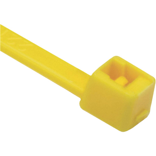 T Series Cable Ties, 8" Long, 50 lbs. Tensile Strength, Yellow Cam Industrial