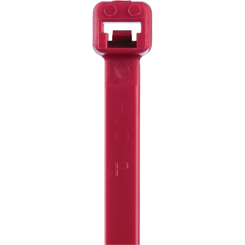T Series Cable Ties, 8" Long, 50 lbs. Tensile Strength, Red Cam Industrial