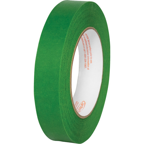 Premium Safe Tack Masking Tape, 24 mm (61/64") x 55 m (180.4'), Green Cam Industrial