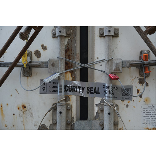 High Security Security Seal, 12", Metal, Cable Seal Cam Industrial