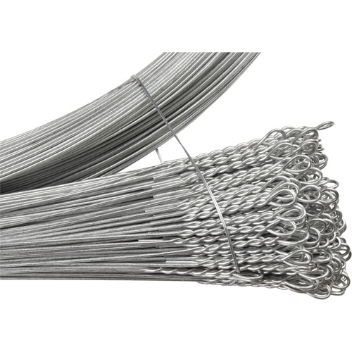 Baling Wire, Galvanized, 13-1/2' L, 13 ga. Cam Industrial