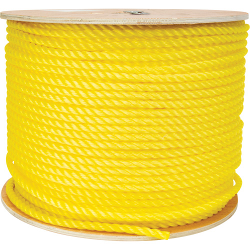 Corde jaune tress&eacute;e 3/8", Polypropyl&egrave;ne, 630' Cam Industrial