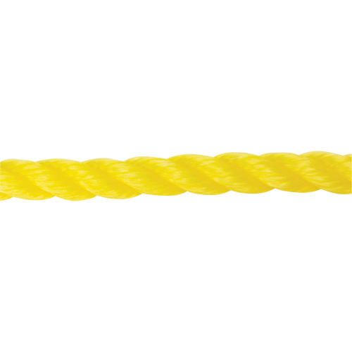 Corde jaune tress&eacute;e 5/8", Polypropyl&egrave;ne, 200' Cam Industrial
