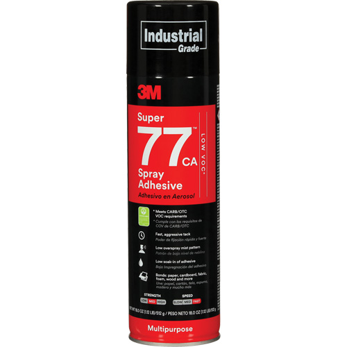 Super 77 Multi-Purpose Spray Adhesive, Aerosol Can Cam Industrial