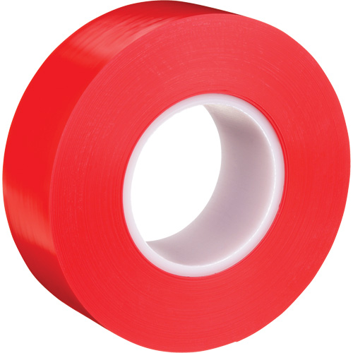 Durable Floor Marking Tape 971, 2" x 108', Vinyl, Red Cam Industrial