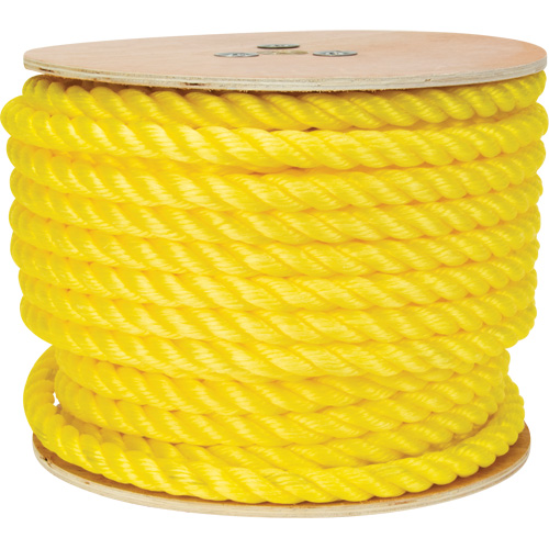 Braided Yellow Rope, Polypropylene, 144' Cam Industrial