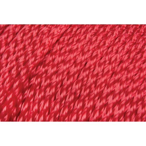 Braided Red Rope, Polypropylene, 500' Cam Industrial