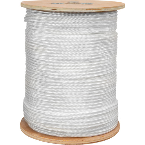 Corde blanche tress&eacute;e, Nylon, 250' Cam Industrial