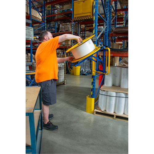 Strapping Dispenser, Polyester/Steel/Polypropylene Straps, 16"/8" Core Dia., 3"/8"/6" Roll Width Cam Industrial