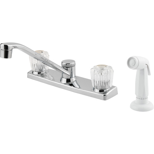 Pfirst Series Kitchen Faucet with Side Sprayer Cam Industrial