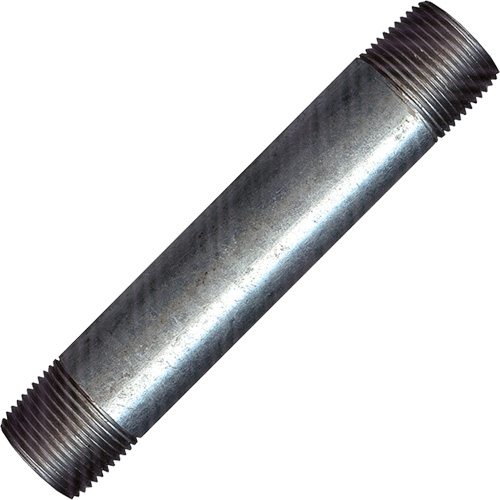 Raccord long, Galvanis&eacute;, 1/2", NPT x NPT Cam Industrial