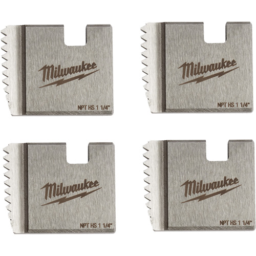 Matrices de tuyauterie portables NPT, Pour tuyau de 1-1/4", Acier rapide Cam Industrial