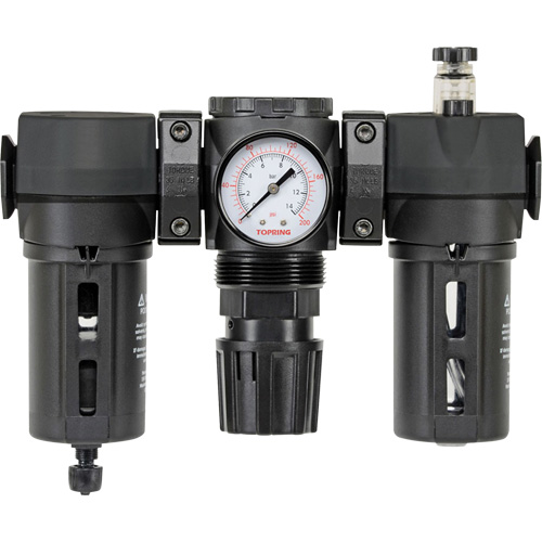 Filter, Regulator & Lubricator Modulair 300 with Manual Drain & Standard Bowl, 3/8" NPTF Cam Industrial
