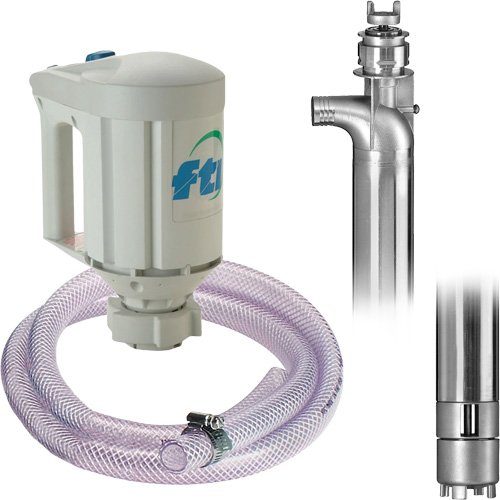 Trousse de pompe pour baril PFS-40 avec moteur M3V, Acier inoxydable Cam Industrial