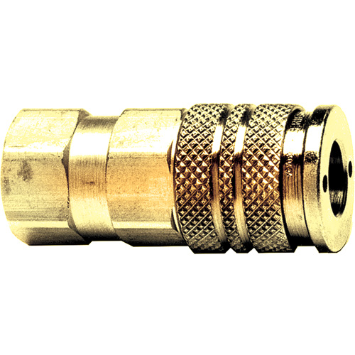 Automatic One-Handed Quick Disconnect, Brass, 1/4" x 3/8" Cam Industrial