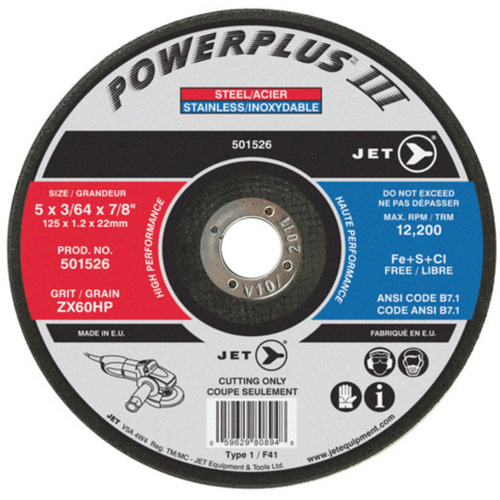 POWERPLUS&reg; Cut-Off Wheel, 4-1/2" x 3/64", 7/8" Arbor, Type 1, 13300 RPM Cam Industrial