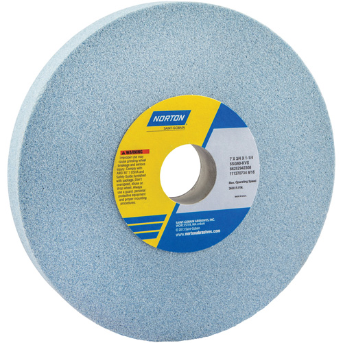 Tool Room Wheel, Type 01, Ceramic Alumina, 7" x 3/4" Cam Industrial