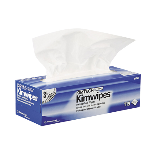 Kimtech Science Kimwipes Delicate Task Wipes, Specialty, 12" L x 12" W Cam Industrial