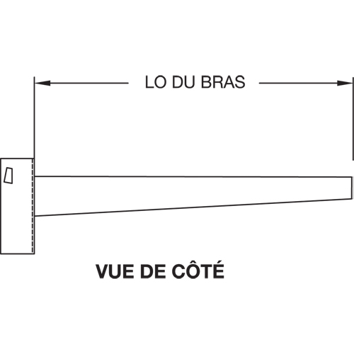 Colonne en porte-&agrave;-faux, Double, 4" la x 10' h Cam Industrial