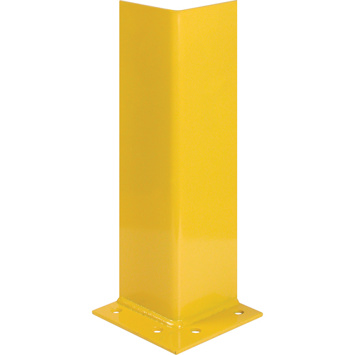 Upright Protectors, Steel, 7" W x 7" D x 12" H, Safety Yellow Cam Industrial