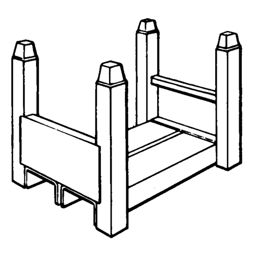 Supports empilables mobiles, 15" la x 22" p, Capacit&eacute; de 5600 lb Cam Industrial