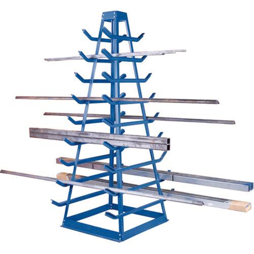 Support pour tuyaux, Horizontal, 9 Niveaux, 18" la x 40" p x 84" h, 1800 lb Cap. Cam Industrial
