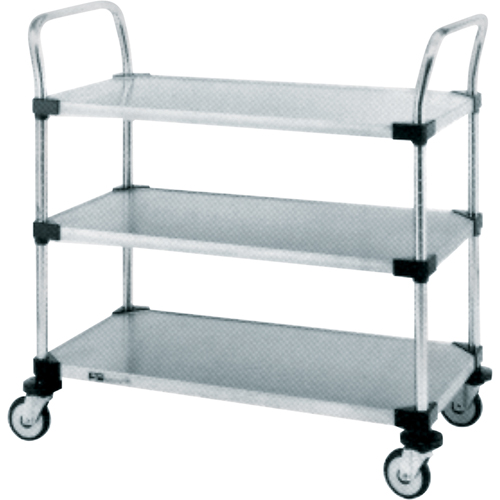 Chariots utilitaires pour service r&eacute;gulier, 2 Tiers, 18" la x 39" h x 36" p, Capacit&eacute; 500 lb Cam Industrial