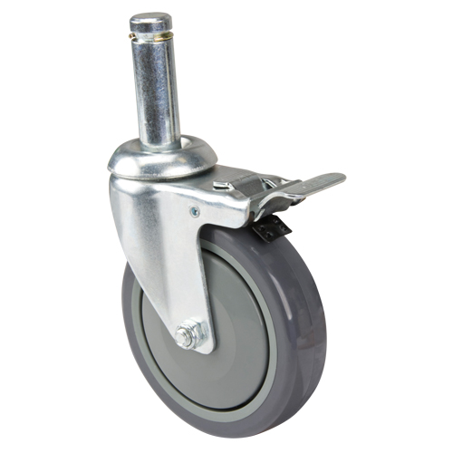 Roulette pour &eacute;tag&egrave;re en treillis chromat&eacute; Cam Industrial