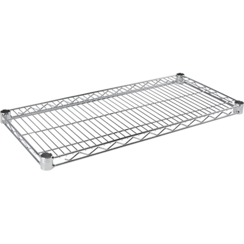 Tablette en treillis pour &eacute;tag&egrave;re robuste en treillis chromat&eacute;, 30" la x 14" p, Capacit&eacute; de 800 lb Cam Industrial