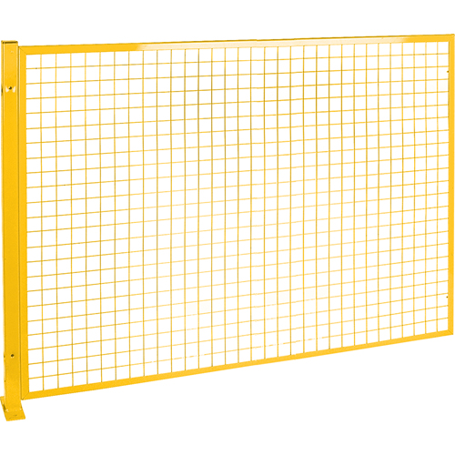 Mesh Style Perimeter Guard, 4' H x 8' W, Yellow Cam Industrial
