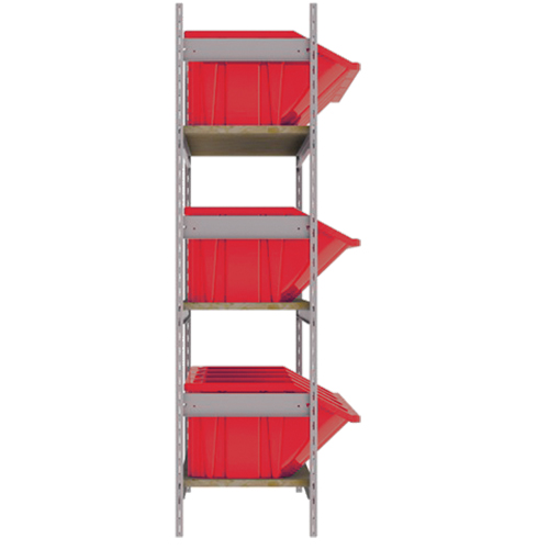 &eacute;tag&egrave;res larges avec bacs g&eacute;ants en plastique, Acier, Sans boulons, Capacit&eacute; 800 lb, 66" la x 60" h x 18" p Cam Industrial