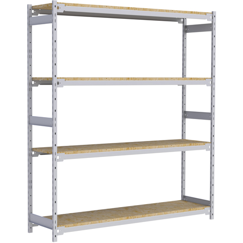 &eacute;tag&egrave;re-classeur de grande largeur, Acier, 4 Tablettes, 72" la x 18" p x 84" h Cam Industrial